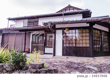 The old  town or old buildings of Magome  34657606