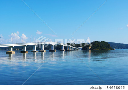 【石川県・能登半島観光名所】能登島大橋 34658046