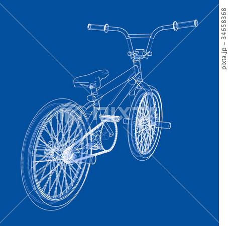 Bicycle bmx. Vector 34658368