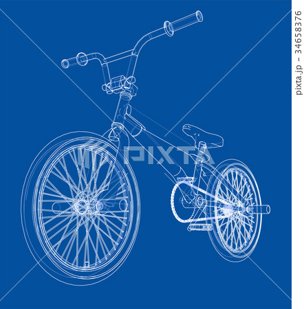 Bicycle bmx. Vector Bicycle bmx. Vector 34658376