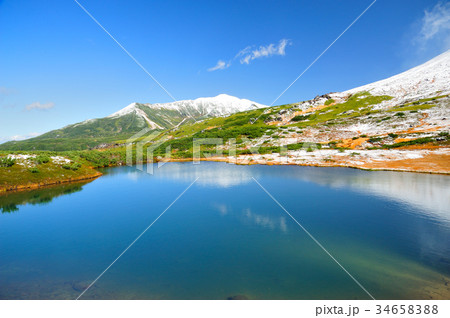 当麻岳 安足間岳 旭岳 鏡沼 当麻岳 安足間岳 旭岳 鏡沼 34658388