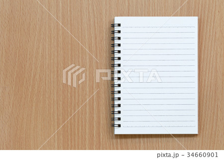 Empty notebook. Empty notebook. 34660901