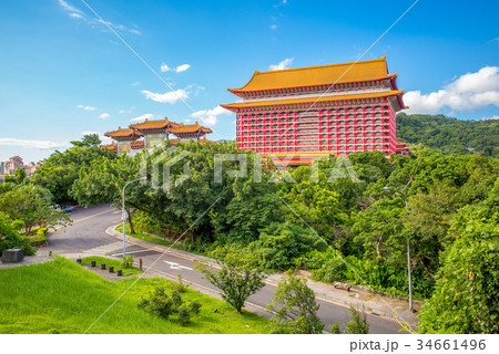 Landscape of taipei city near yuanshan 34661496