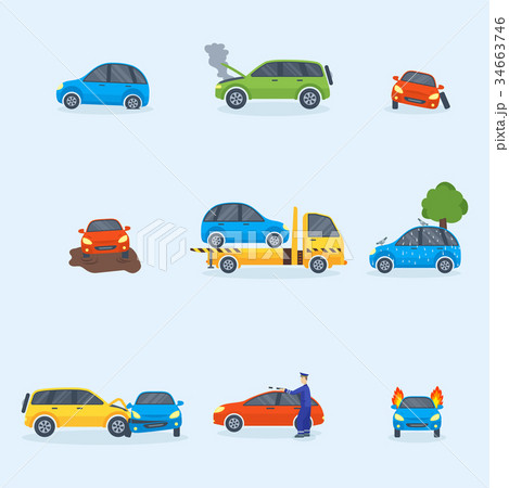 Car crash collision traffic insurance safety 34663746