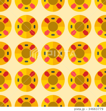 Cute sweet colorful donut seamless pattern dessert Cute sweet colorful donut seamless pattern dessert 34663779