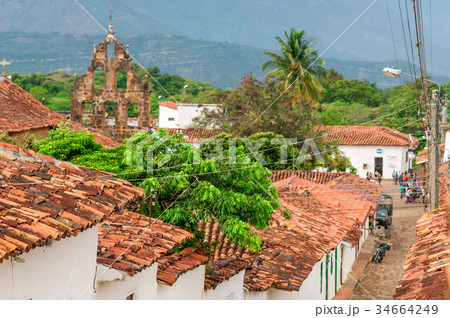 Colonial village of Guane in Santander - Colombia Colonial village of Guane in Santander - Colombia 34664249