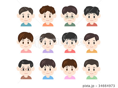 男性 イラスト セット 34664973