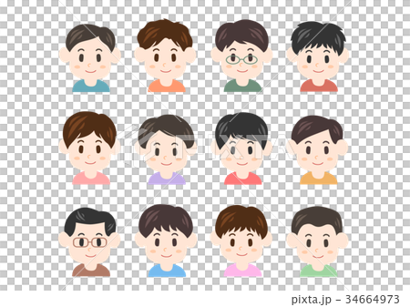 男性 イラスト セット 34664973