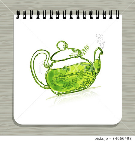 Notebook design, herbal tea Notebook design, herbal tea 34666498