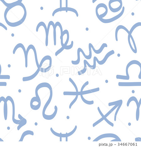Seamless pattern with zodiac signs for your design Seamless pattern with zodiac signs for your design 34667061