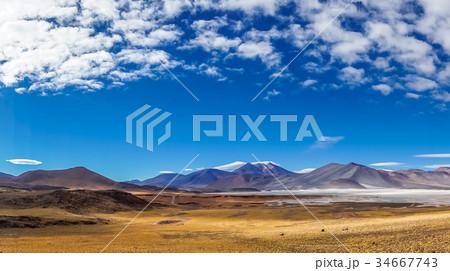 Altiplano Lagoon Salar de Talar in Chile 34667743