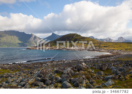 View on Knuten peak, Senjahopen, Norway. View on Knuten peak, Senjahopen, Norway. 34667782