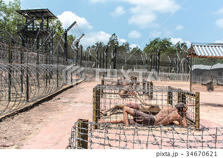 Inside the Coconut Tree Prison, Vietnam War museum Inside the Coconut Tree Prison, Vietnam War museum 34670621