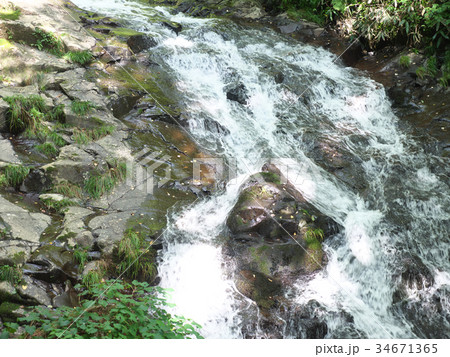 阿弥陀ケ滝より下流の渓流（長良川水系ー前谷川） 34671365