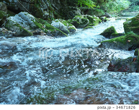 渓流 円原川(岐阜県) 渓流 円原川(岐阜県) 34671826