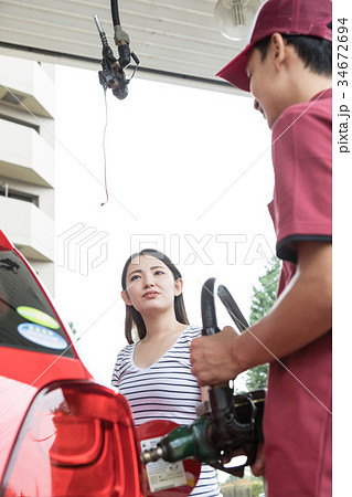 ガソリンスタンド　 34672694