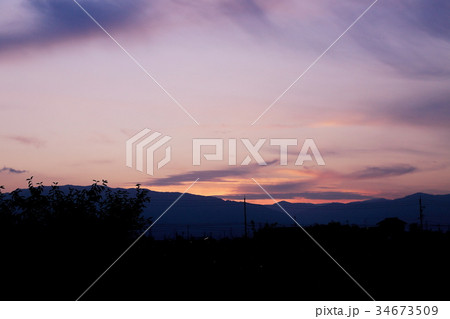 夕景・2（岐阜県瑞穂市） 34673509