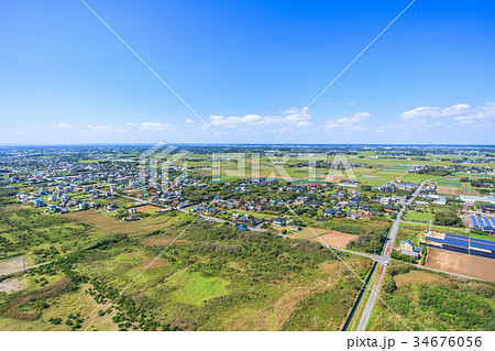 山武市井之内海水浴場付近を空撮 34676056