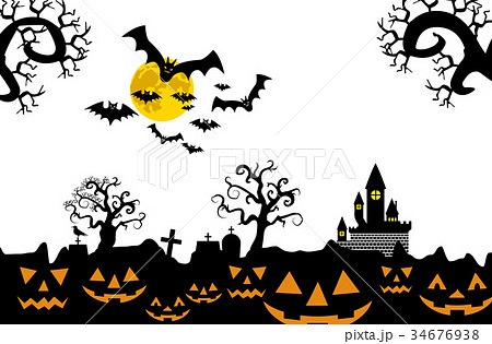 イラスト素材 ハロウィン用イラスト シルエット Illustration For Halloweenのイラスト素材 イラスト素材 ハロウィン用イラスト シルエット Illustration For Halloweenのイラスト素材