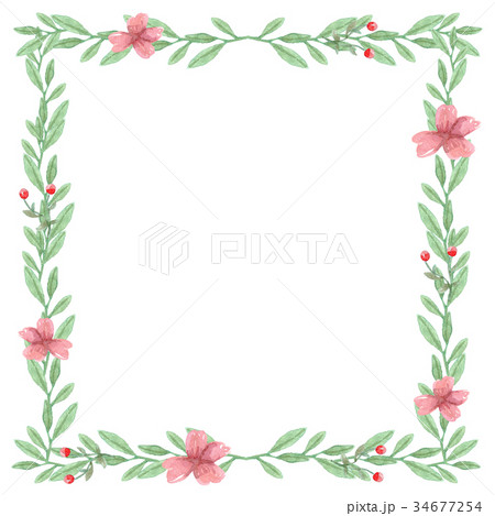 Watercolor Flower Background 34677254