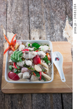 Organic fish soup 34681364
