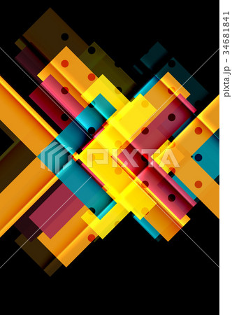 Color arrows on black background Color arrows on black background 34681841