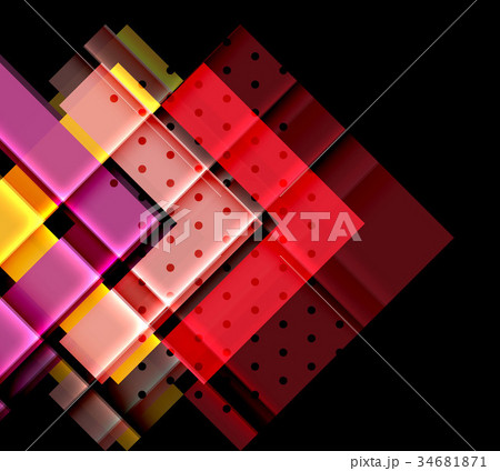 Color arrows on black background Color arrows on black background 34681871