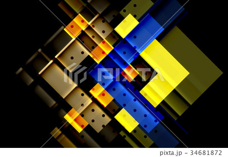 Color arrows on black background Color arrows on black background 34681872