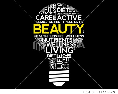 BEAUTY bulb word cloud 34683329