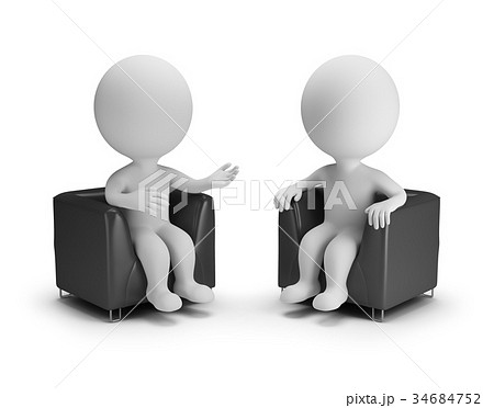 3d small people - conversation 34684752