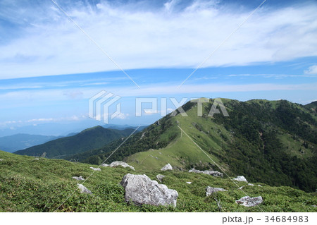 四国山地　剣山 34684983