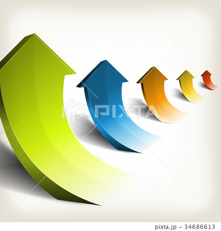 Business Success Rising Arrows Business Success Rising Arrows 34686613