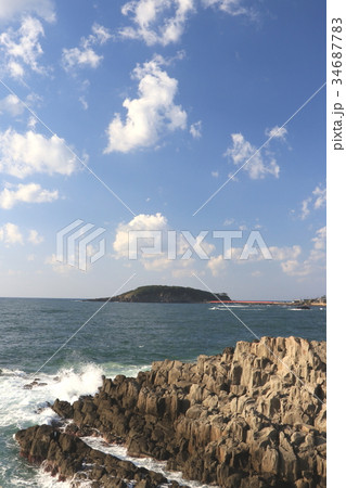 東尋坊と日本海と雄島(6) 東尋坊と日本海と雄島(6) 34687783