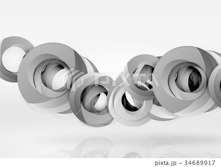 Modern 3d ring vector abstract background Modern 3d ring vector abstract background 34689917
