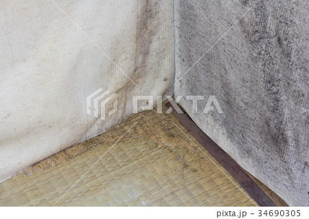 湿気による部屋の隅の畳が腐る 湿気による部屋の隅の畳が腐る 34690305