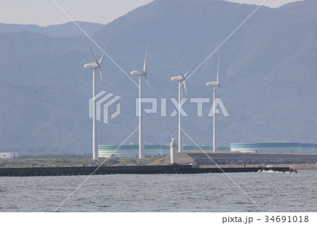 三国風力発電所（福井県 坂井市 三国町） 34691018