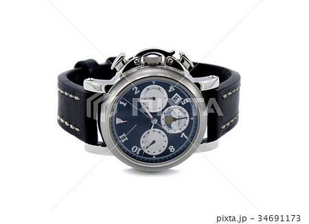 Chronograph watch isolated white background 34691173