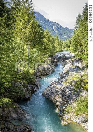 River bed of Soca 34694151