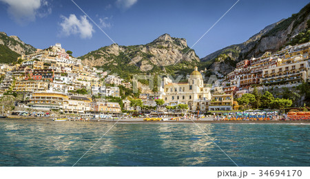Panorama of Positano town, Amalfi coast, Italy 34694170