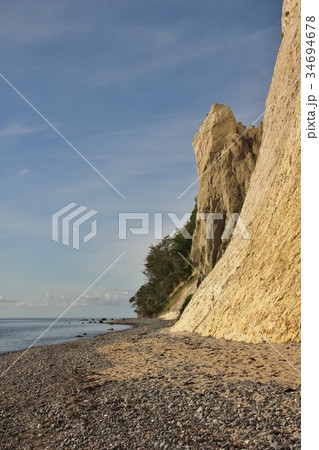 Rock formation at Moens Klint, Denmark. 34694678