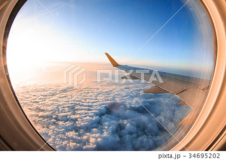 飛行機からの景色 飛行機からの景色 34695202