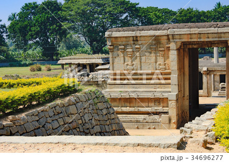 Entrance to Underground Shiva Temple, Hampi, India 34696277