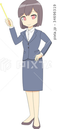 女性 スーツ 指し棒 全身 女性 スーツ 指し棒 全身 34696319