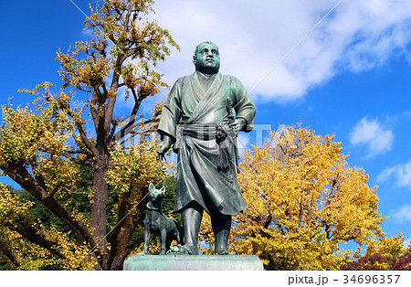 東京・上野の西郷隆盛像 34696357