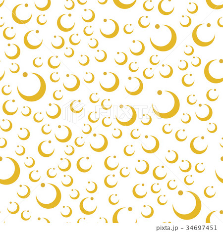 Colored yellow circle seamless pattern shape art 34697451