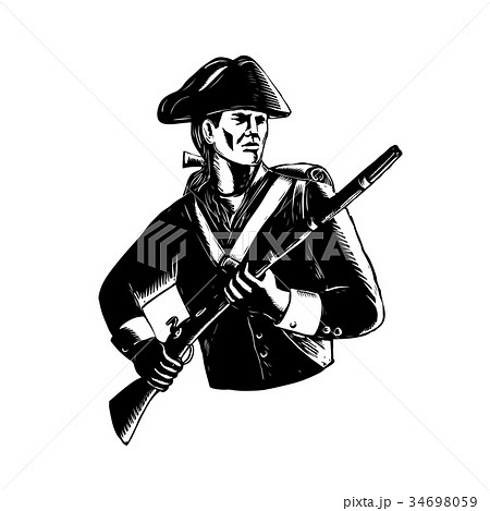 American Patriot Scratchboard 34698059