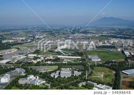 空撮 茨城県 筑波山と筑波鉄道沿線 空撮 茨城県 筑波山と筑波鉄道沿線 34698648