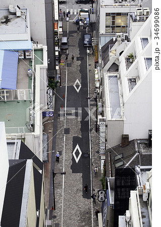 東京 銀座 裏通り 俯瞰 東京 銀座 裏通り 俯瞰 34699086