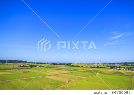 木更津市 馬来田 真里付近を空撮 木更津市 馬来田 真里付近を空撮 34700099