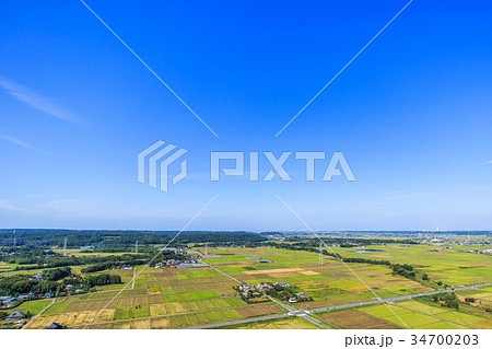 木更津市　馬来田　真里付近を空撮 34700203